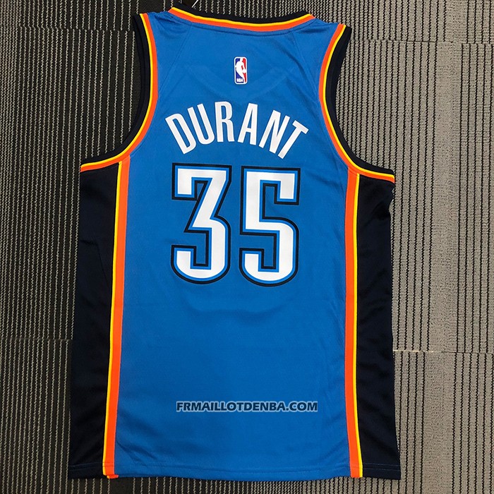 Maillot Oklahoma City Thunder Kevin Durant NO 35 Icon Bleu